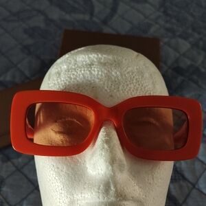Burberry Orange Retro Sunglasses